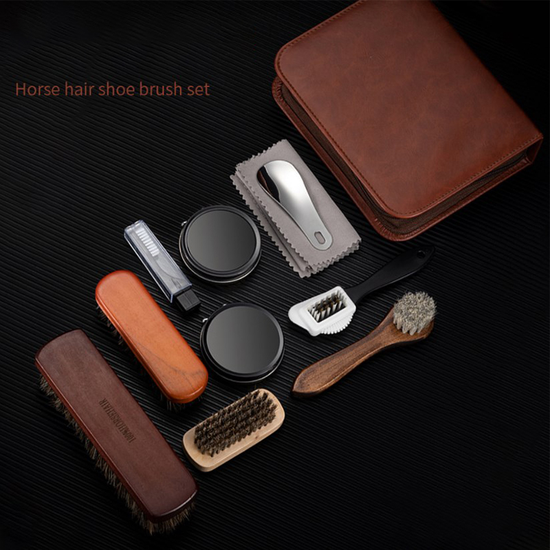 HorseHair Shoe Brush Set Leath - Sneaker Care Spray review and price