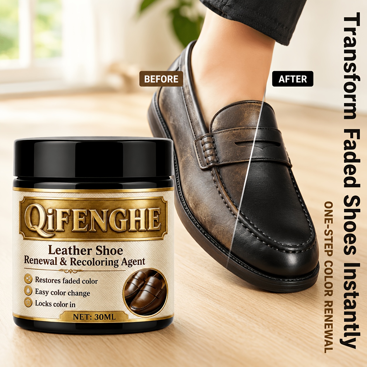 Leather Shoe Renewal Recolorin - Shoe Polish Cream review and price