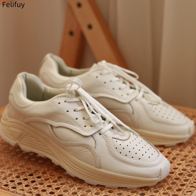 Round-toe Lace-up Casual White - White Sneaker Care Kit review and price