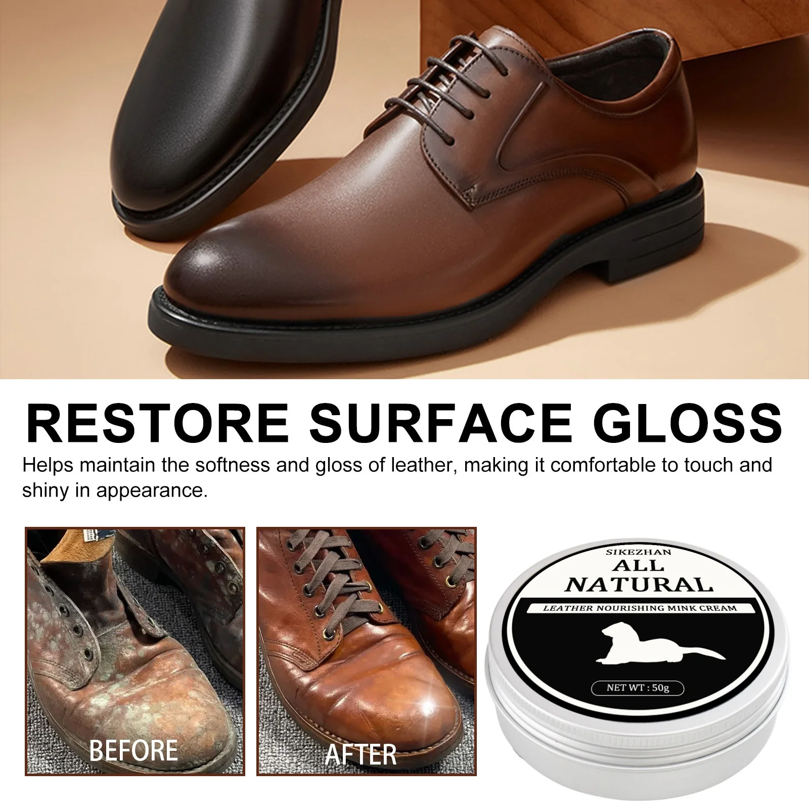 SIKEZHAN Leather Sofa Cleaner  - Shoe Polish Cream review and price